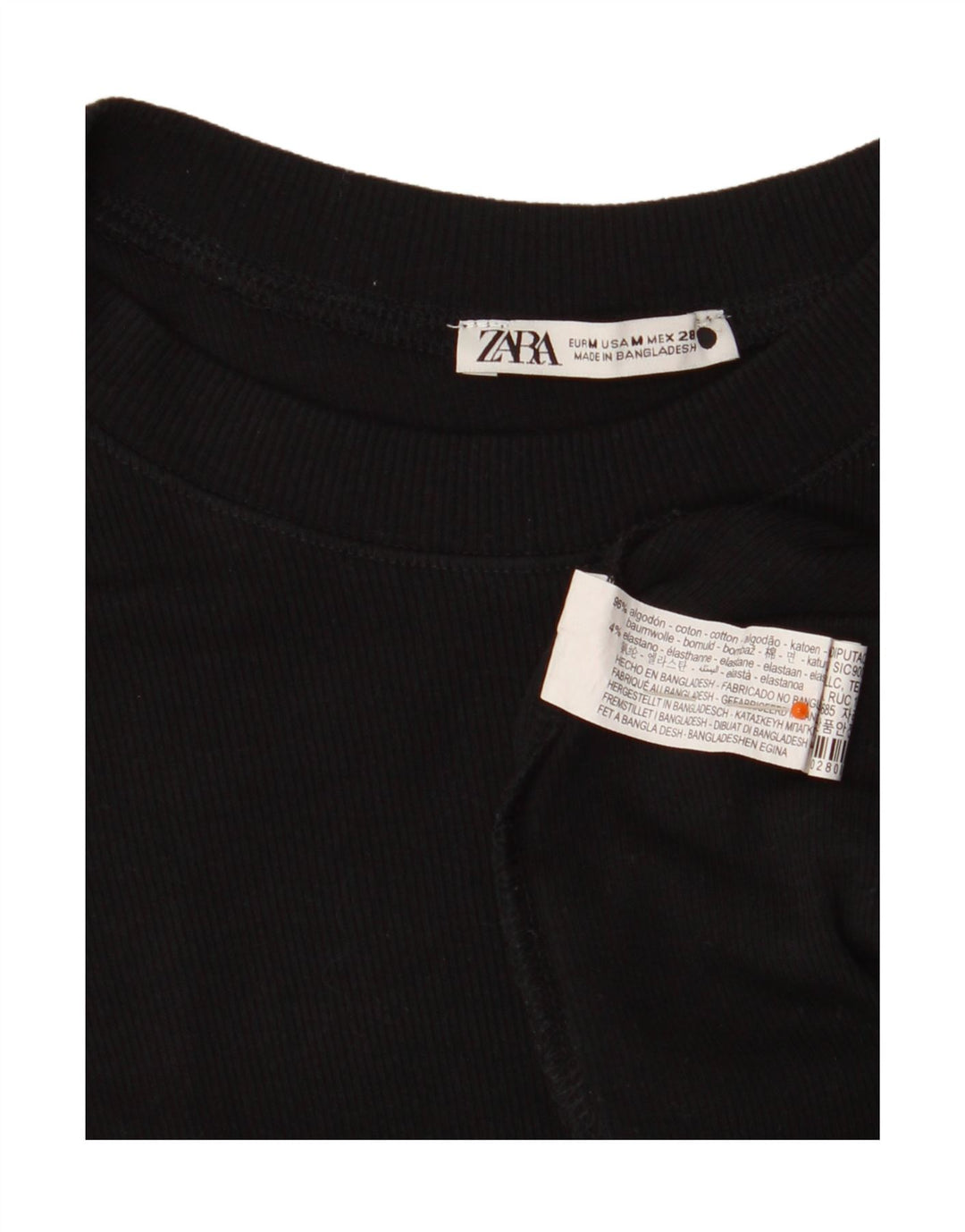 Ärmelloses Maxikleid für Damen von Zara, Größe 44, mittelschwarz, Baumwolle