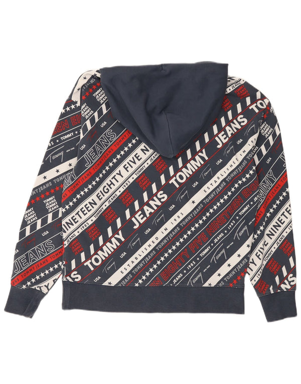 TOMMY HILFIGER Herren-Kapuzenpullover mit Grafik, Größe S, marineblau, Baumwolle
