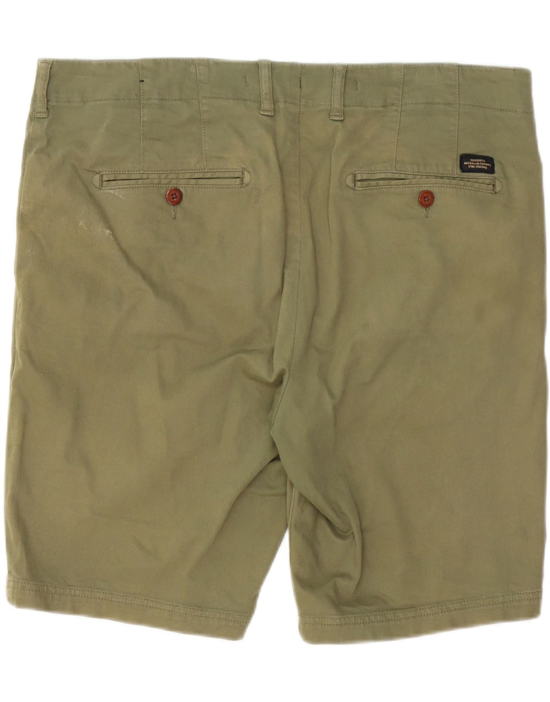 SUPERDRY Herren-Chinoshorts W36, große Khaki-Baumwolle
