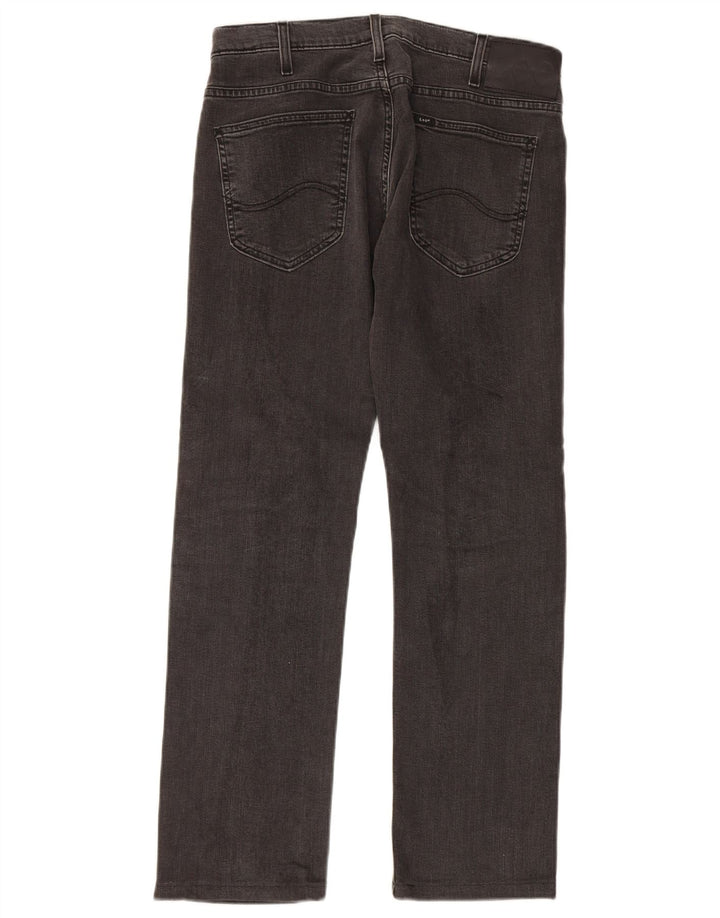 Lee Damen Powell Slim Jeans W31 L30 Graue Baumwolle