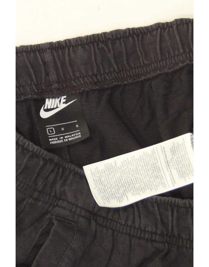 Nike Herren-Sportshorts, groß, aus schwarzer Baumwolle