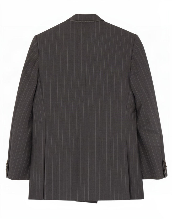 Zweireihiger Herren-Blazer von Lord, UK 38, mittelgrau gestreift, Wolle