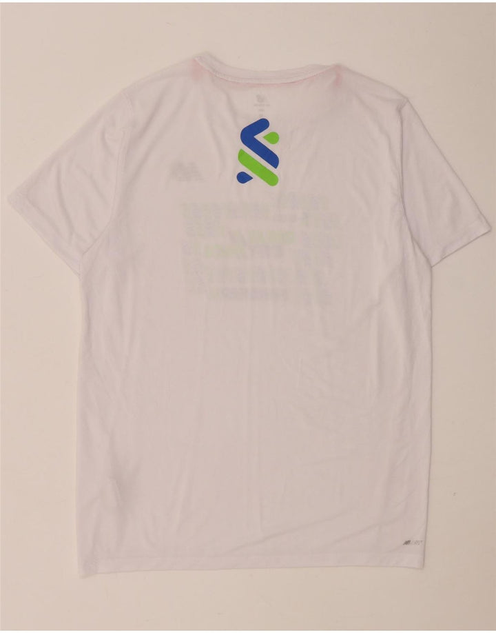 New Balance Herren Grafik-T-Shirt-Oberteil Mittelweißes Polyester