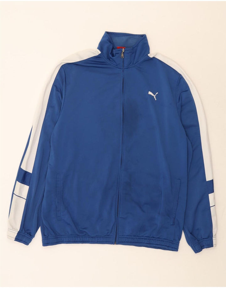Puma Herren Trainingsanzug Top Jacke 2XL Blau Colourblock