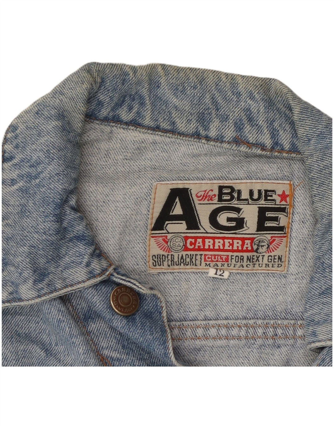 CARRERA Jeansjacke für Mädchen, 11–12 Jahre, Blau