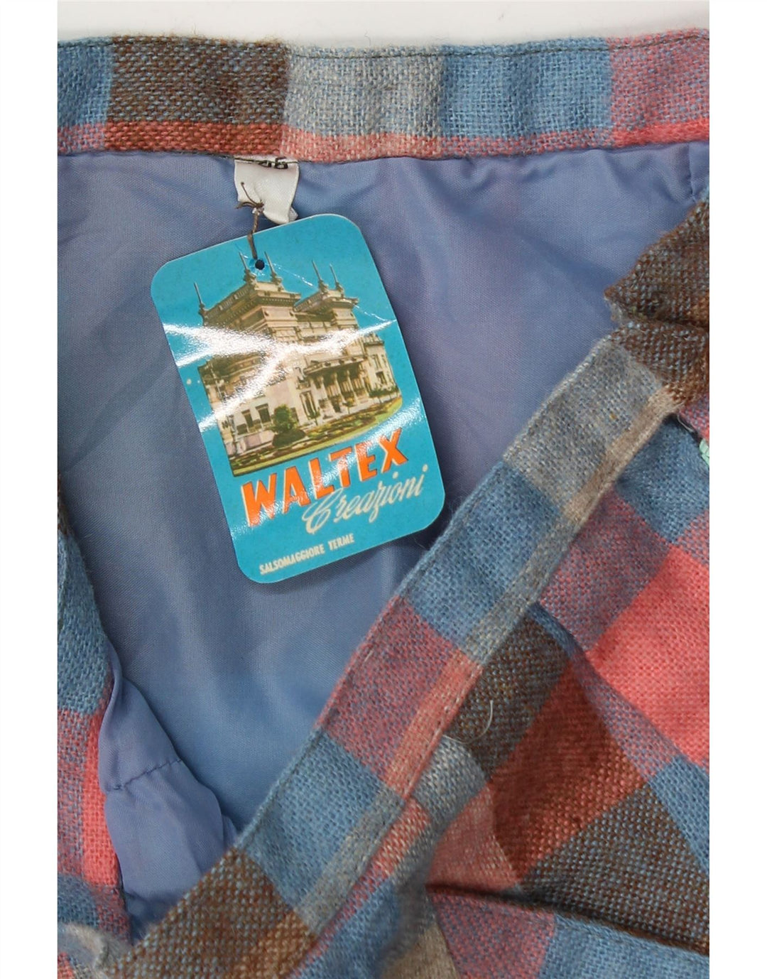 Vintage Damen Bleistiftrock W28 Medium Mehrfarbig Gingham