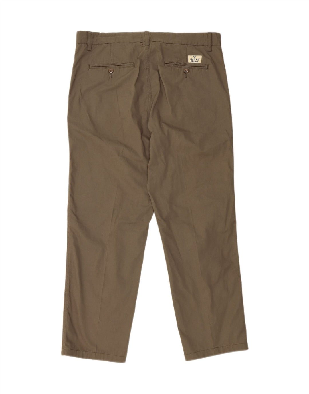 AVIREX Gerade Chino-Hose für Herren, W34, L28, Khaki, Baumwolle