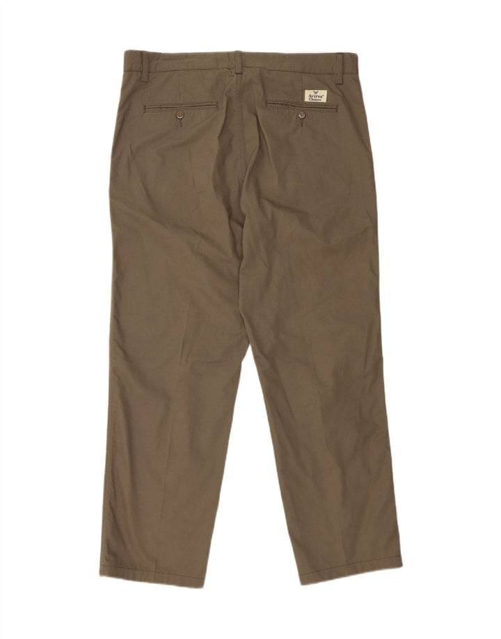AVIREX Gerade Chino-Hose für Herren, W34, L28, Khaki, Baumwolle