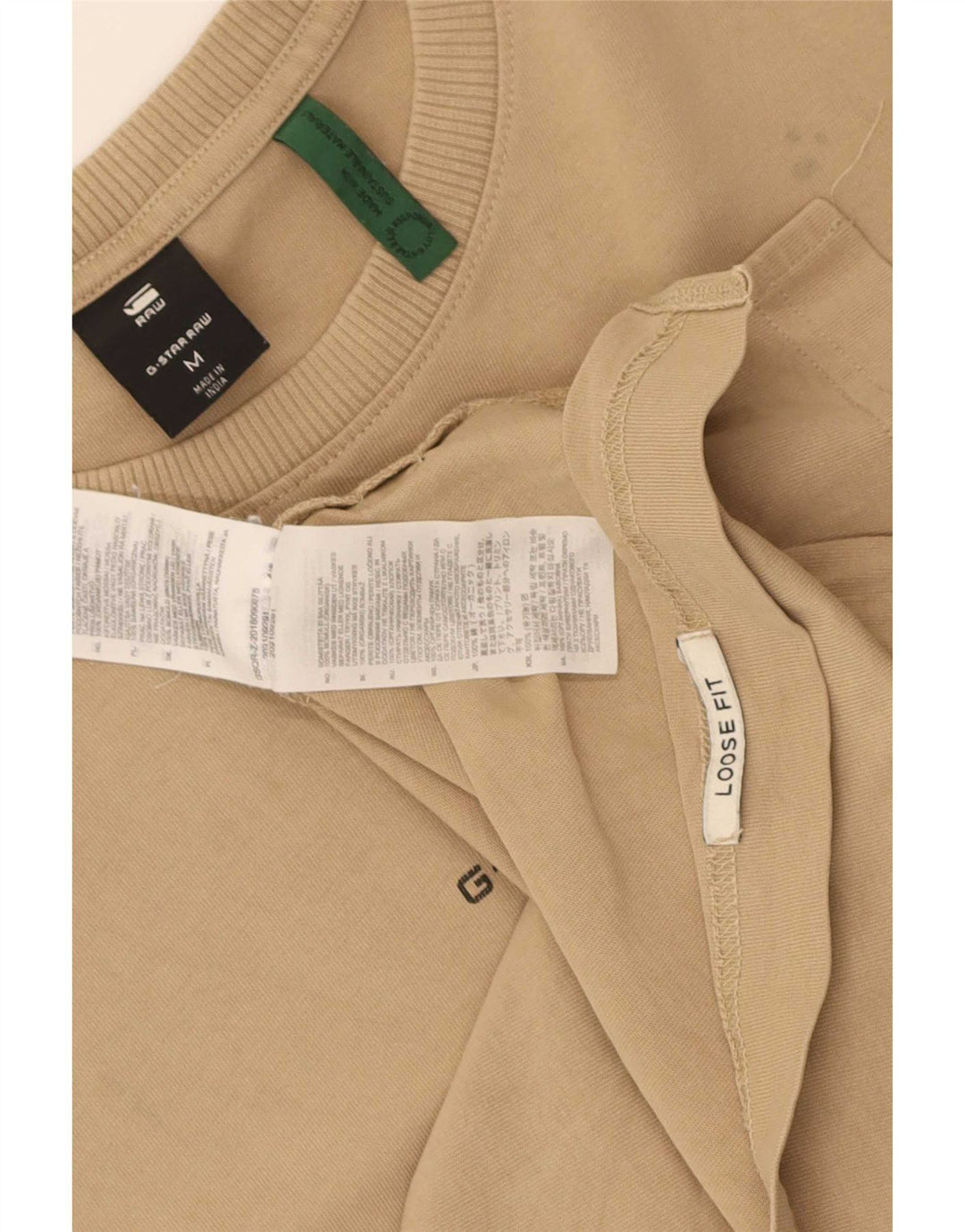 G-Star Herren-T-Shirt mit lockerer Passform, mittelbeige Baumwolle