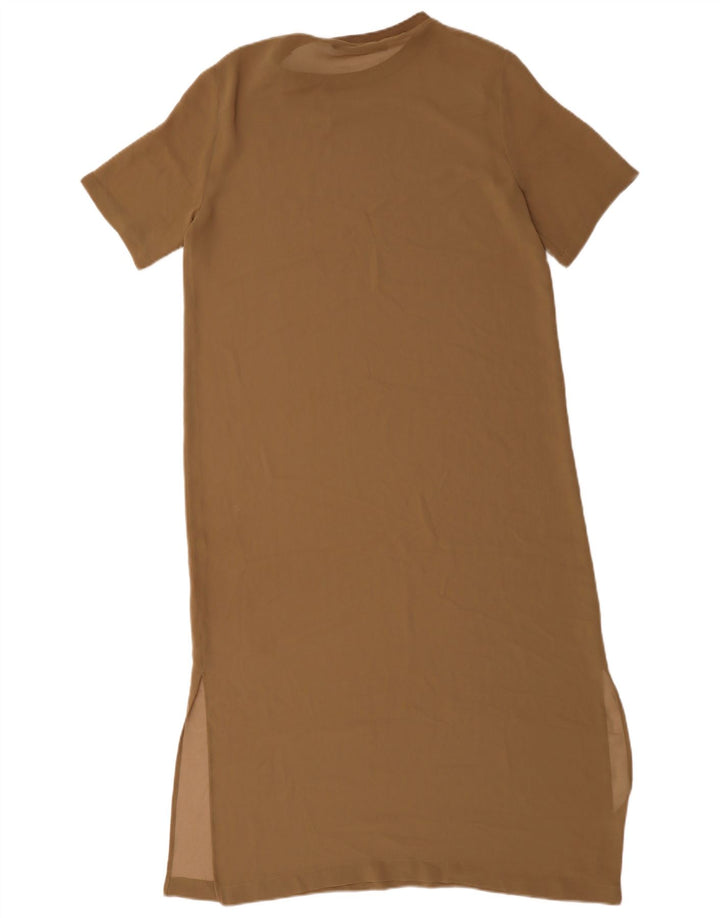 Zara Damen Maxikleid UK 14 Medium Beige