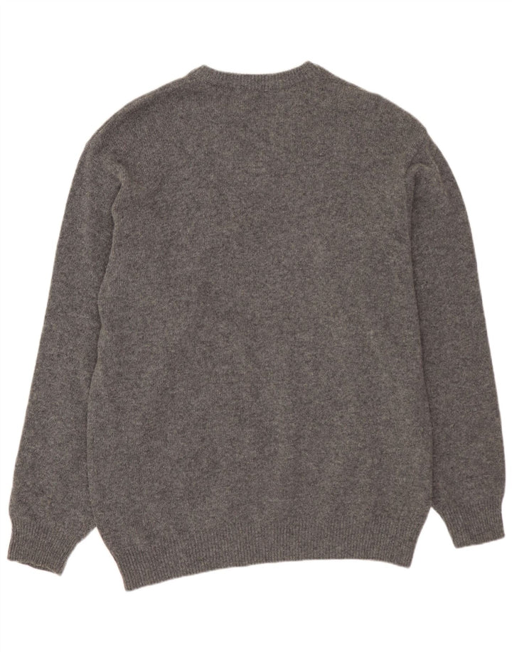 SERGIO TACCHINI Herren-Pullover mit V-Ausschnitt, Größe L, Grau