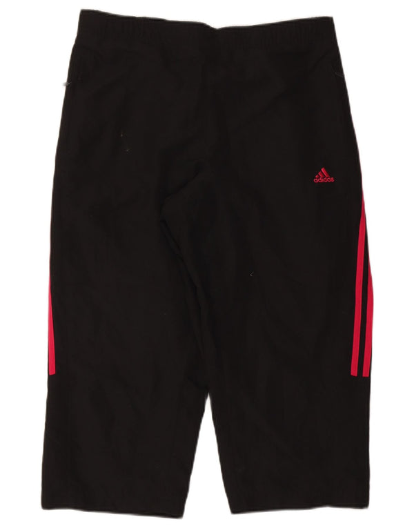 Adidas Damen Capri-Trainingshose, UK 44, Größe L, Schwarz, Polyester