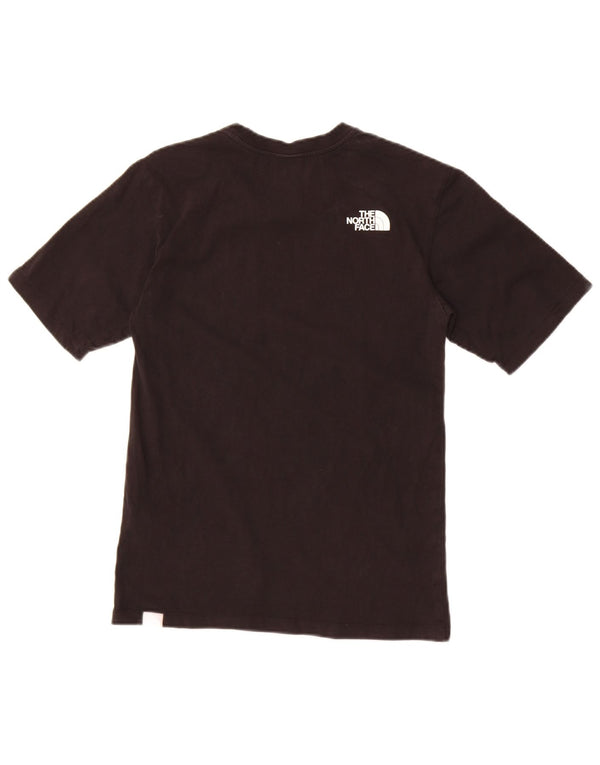 The North Face Womens Graphic T-Shirt Top UK 6 XS Schwarz Baumwolle