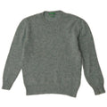 Benetton Damen-Pullover mit Rundhalsausschnitt, UK 14, mittelgrüne Wolle