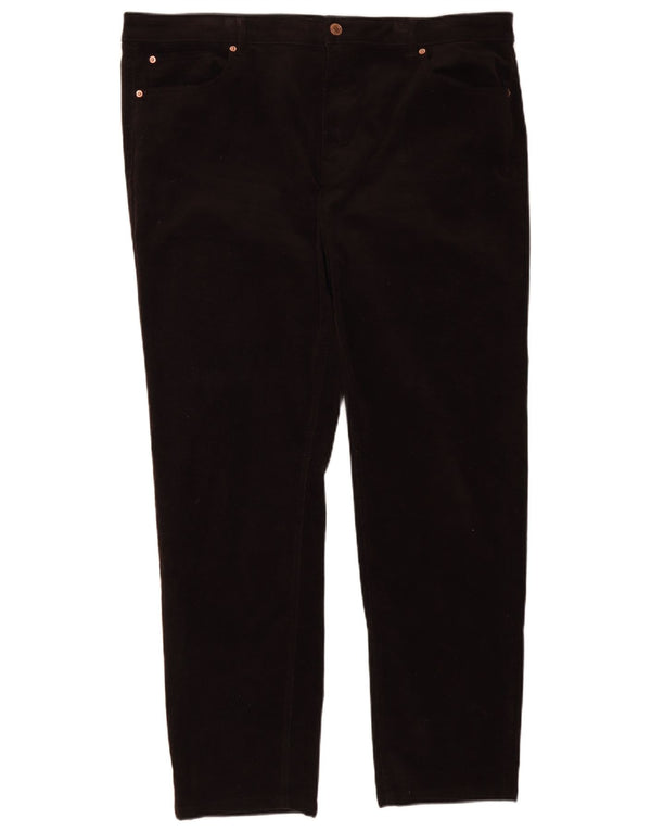 Marks & Spencer Damen Gerade Cordhose UK 22 3XL W40 L30 Braun