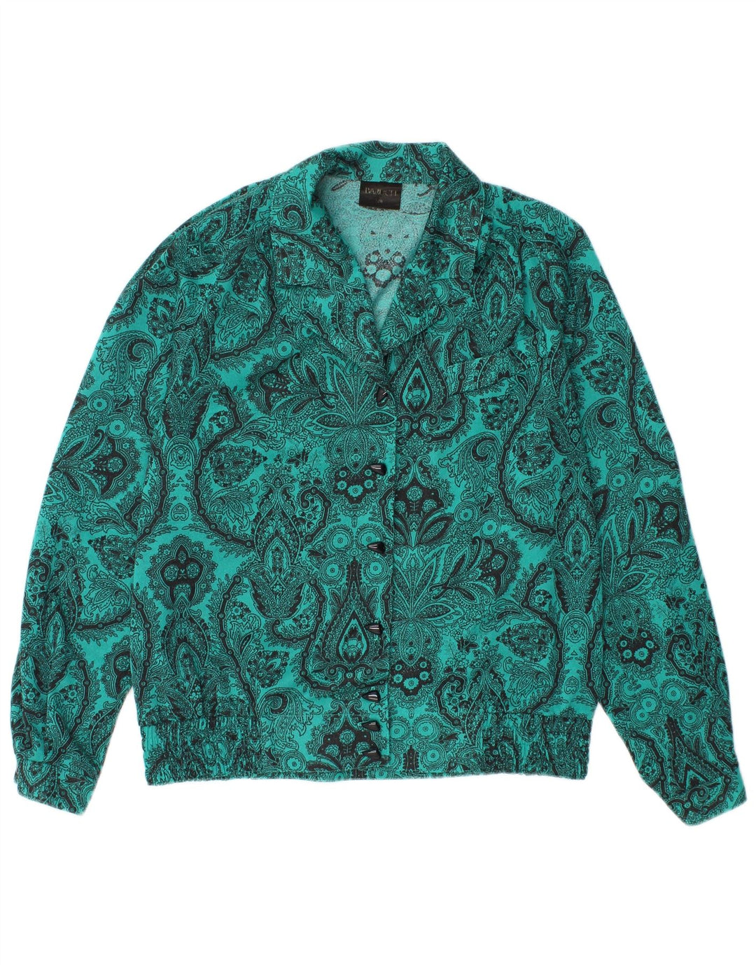 BARUCH Womens Bomber Jacket EU 38 Medium Green Paisley
