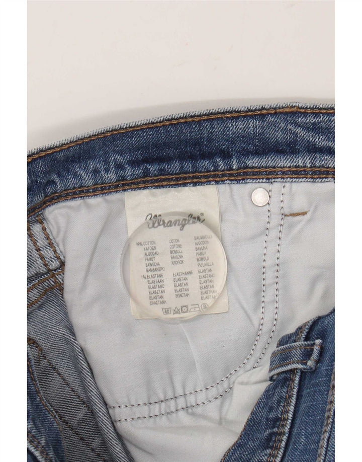 Wrangler Herren Straight Jeans W34 L32 Blaue Baumwolle