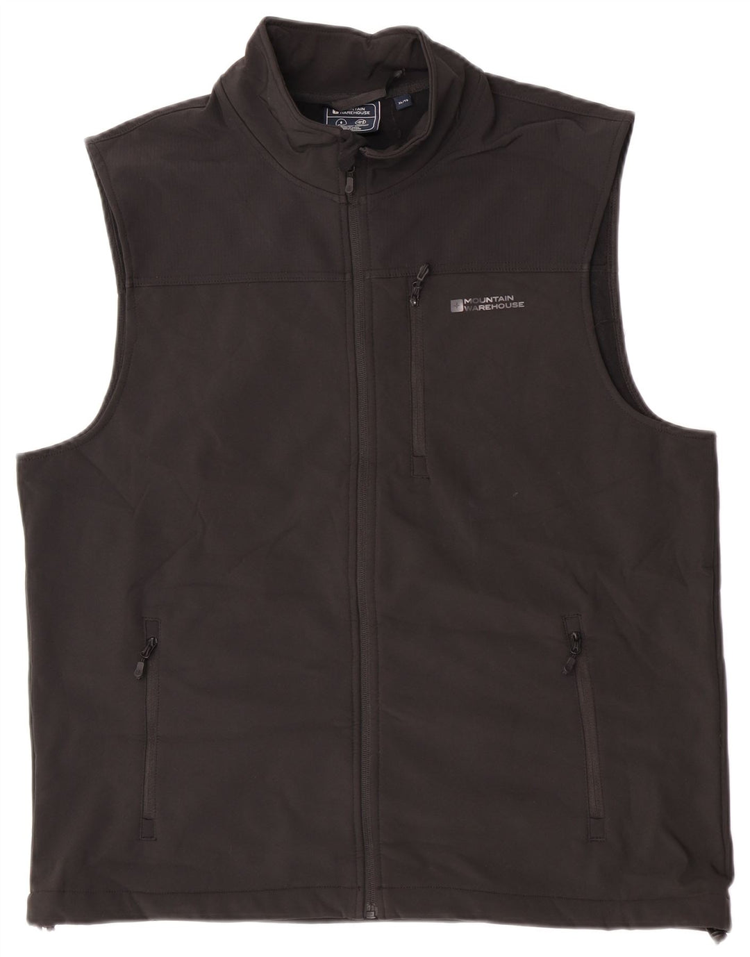 Mountain Warehouse Herren-Trainingsanzug, ärmellos, Jacke, XL, Schwarz, Polyester