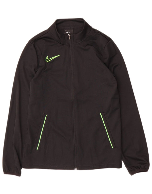 Nike Dri Fit Trainingsanzug-Oberteil für Jungen, 12–13 Jahre, Größe L, Schwarz, Polyester