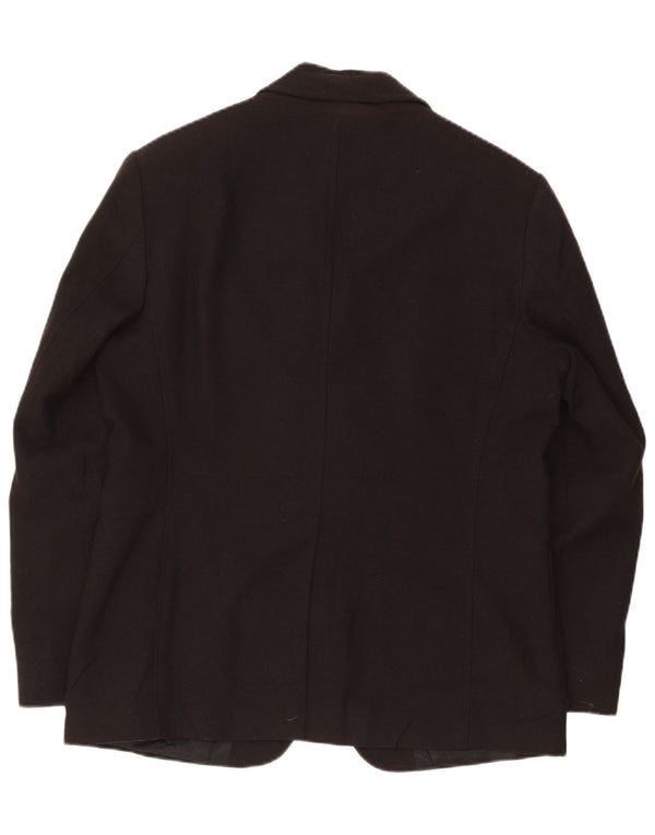 Geox Herren Respira 3-Knopf-Blazerjacke UK 42 XL Schwarze Wolle