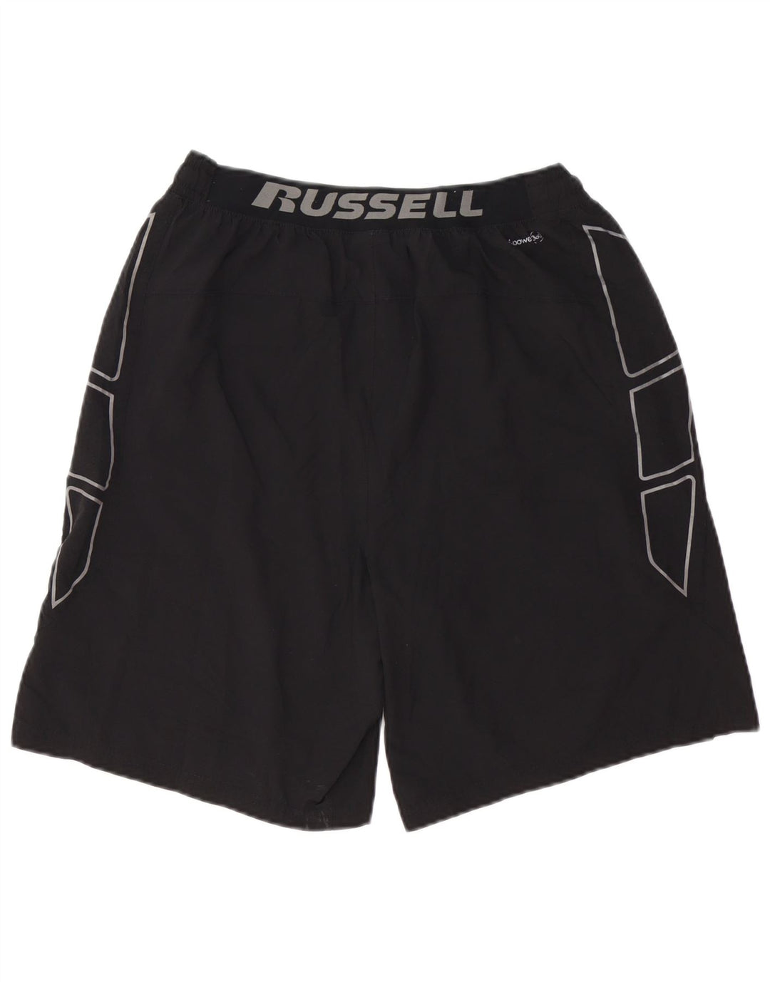 RUSSELL ATHLETIC Herren Dri-Power Graphic Sport Shorts Medium Schwarz