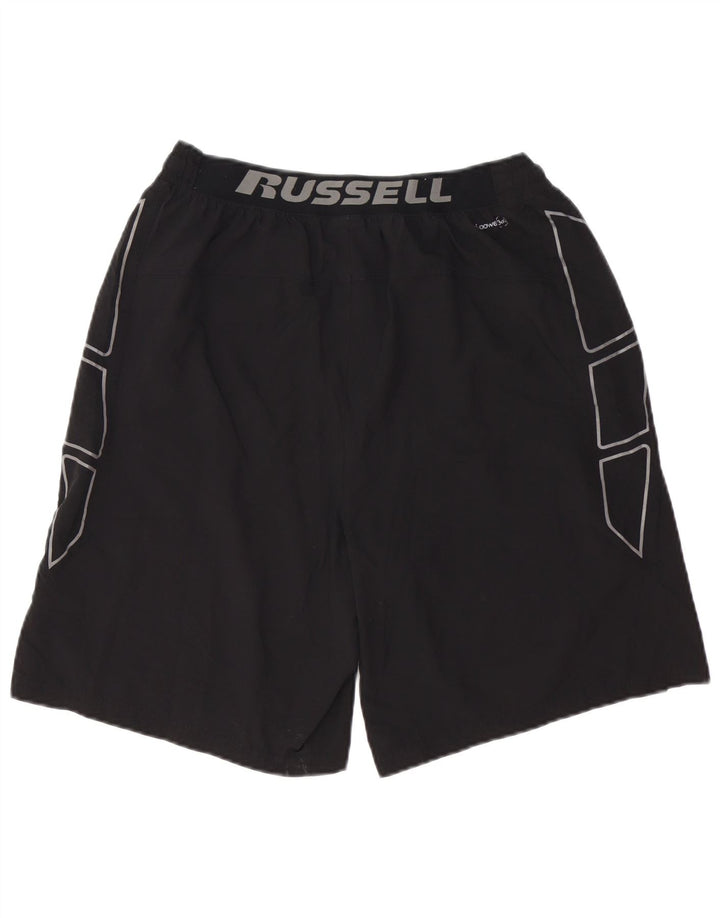 RUSSELL ATHLETIC Herren Dri-Power Graphic Sport Shorts Medium Schwarz