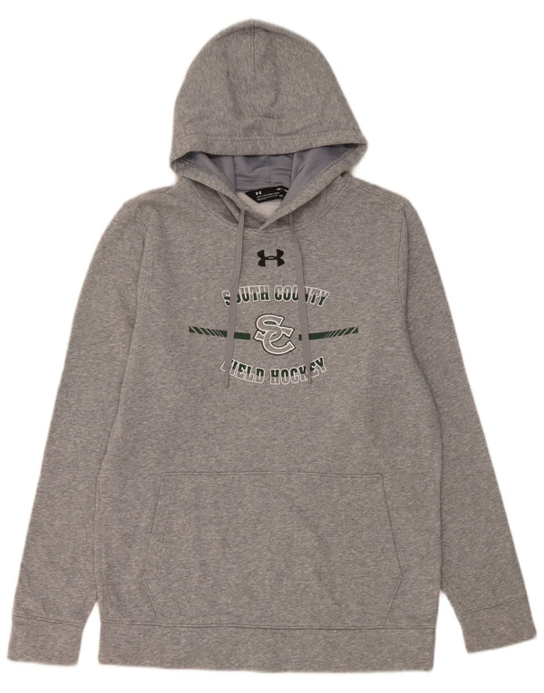 Under Armour Herren South County Field Hockey Kapuzenpullover, Größe S, Grau