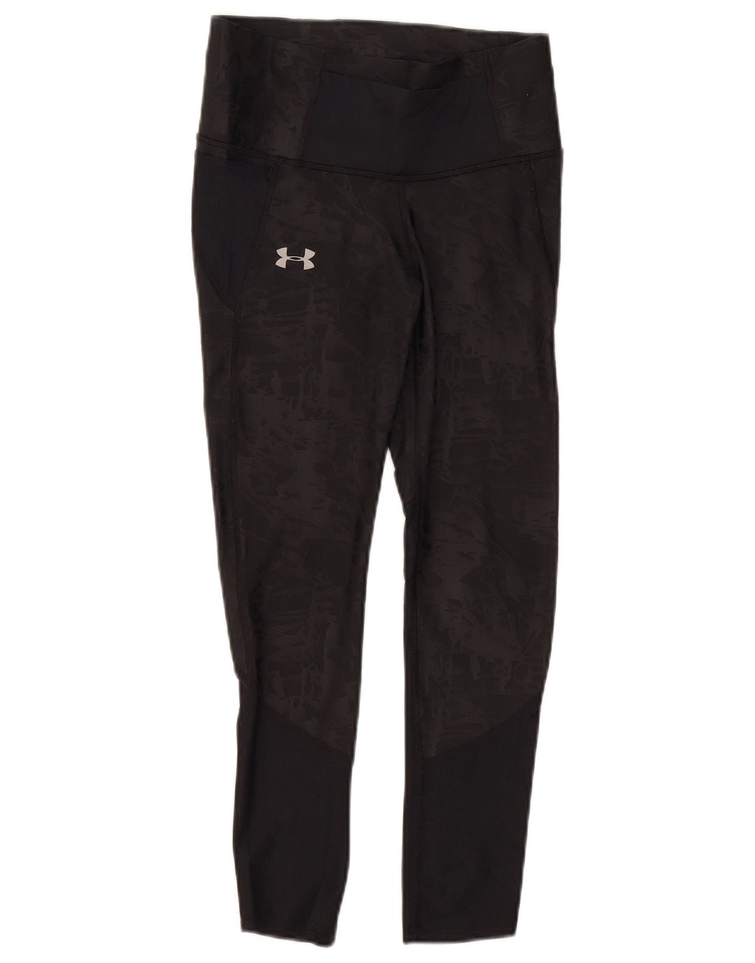 UNDER ARMOUR Damen Heat Gear Leggings UK 10 Small Graue Tarnung