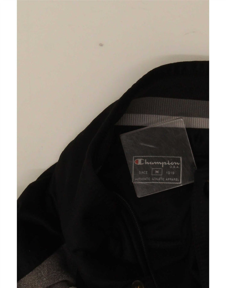 Champion Herren-Trainingsanzug-Top-Jacke, Mittelschwarz, Farbblock