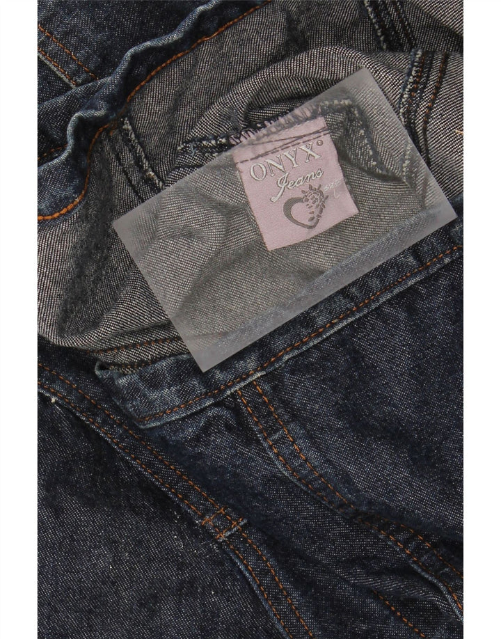 ONYX Girls Denim Jacket 12-13 Years Large Navy Blue Cotton