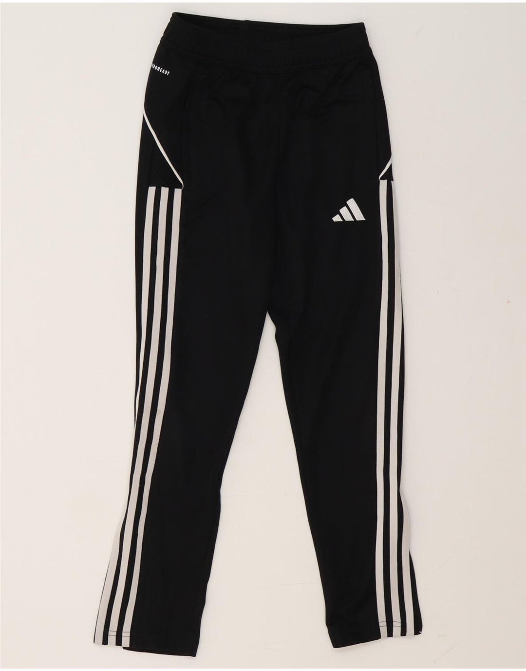 Adidas Jungen Aeroready Trainingshose 9–10 Jahre, schwarzes Polyester