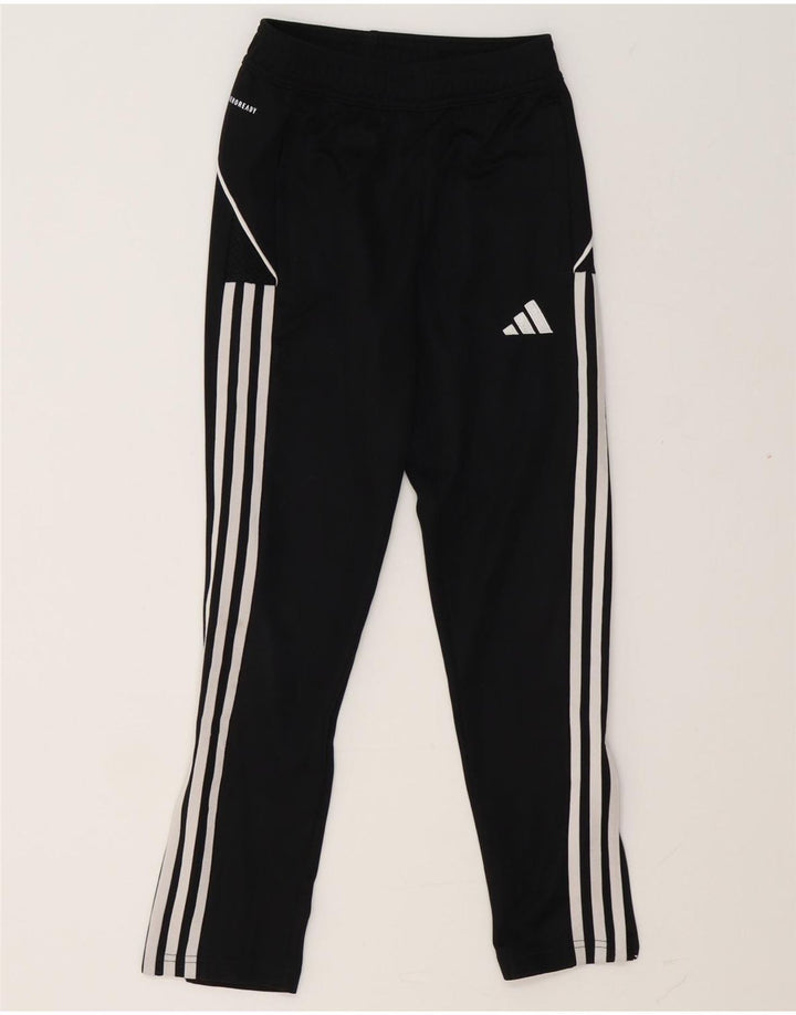 Adidas Jungen Aeroready Trainingshose 9–10 Jahre, schwarzes Polyester
