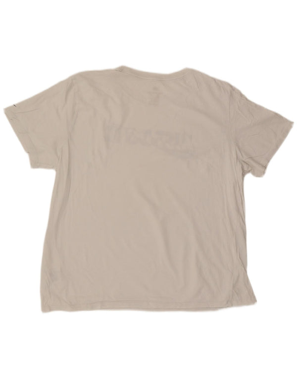 Nike Herren Grafik T-Shirt Top 2XL Weiße Baumwolle