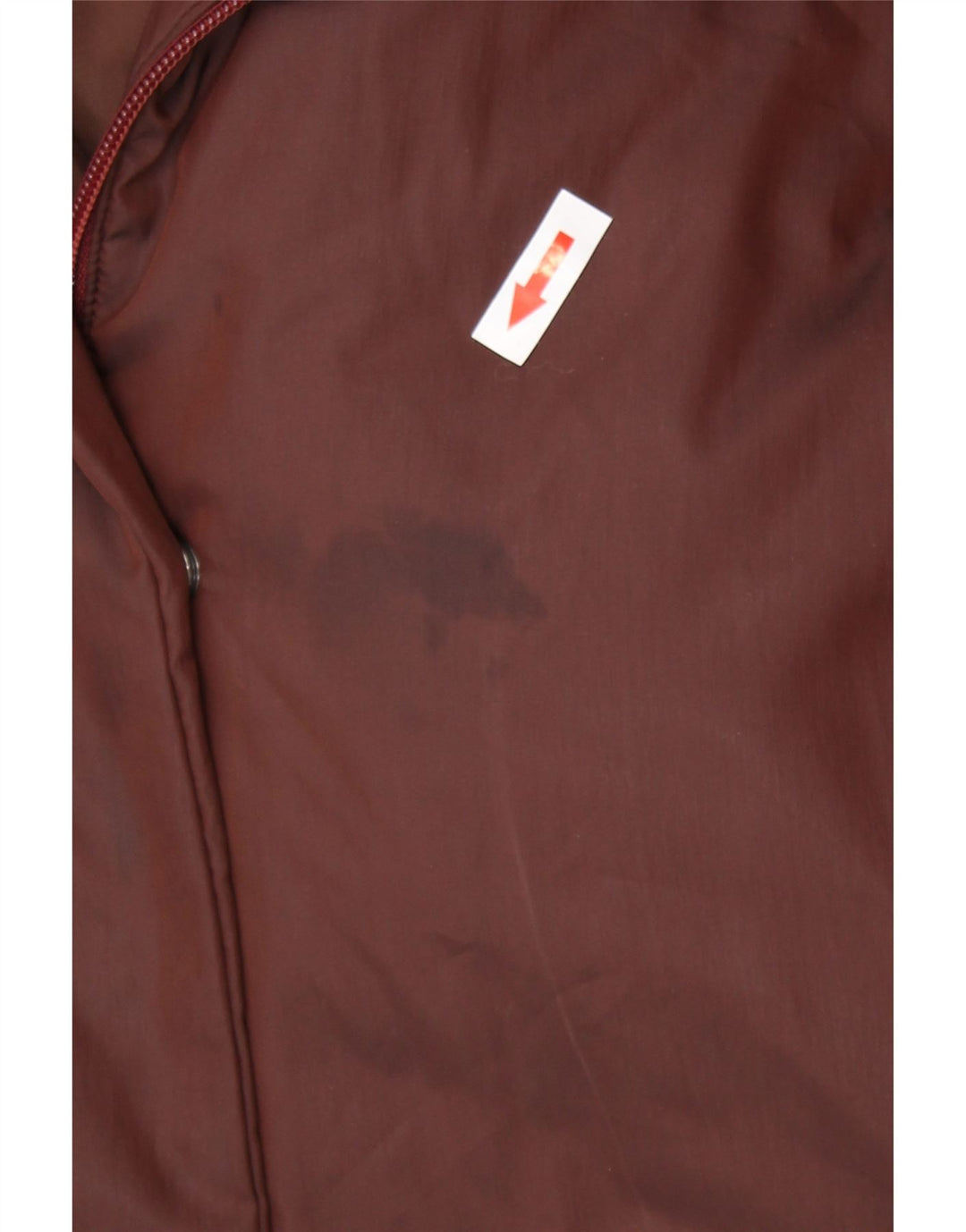 Trussardi Damen Kapuzenmantel IT 46 Large Burgunderrot Polyester