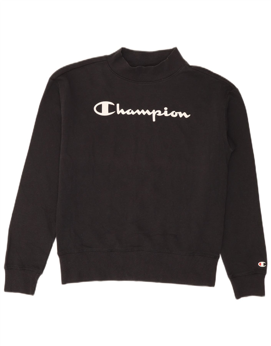 CHAMPION Jungen-Sweatshirt mit Grafik, 15–16 Jahre, 2XL, schwarze Baumwolle