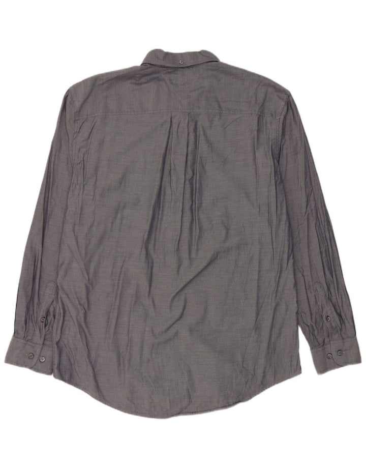 Tommy Hilfiger Herrenhemd XL Marineblau Baumwolle