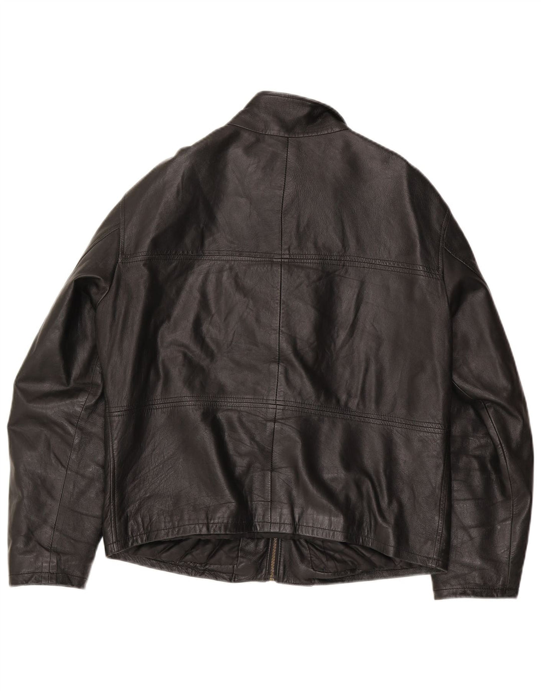 Vintage Herren Lederjacke UK 38 Medium Schwarz