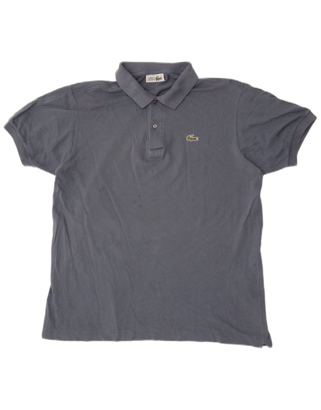 Lacoste Herren-Poloshirt, Größe 6 XL, graue Baumwolle