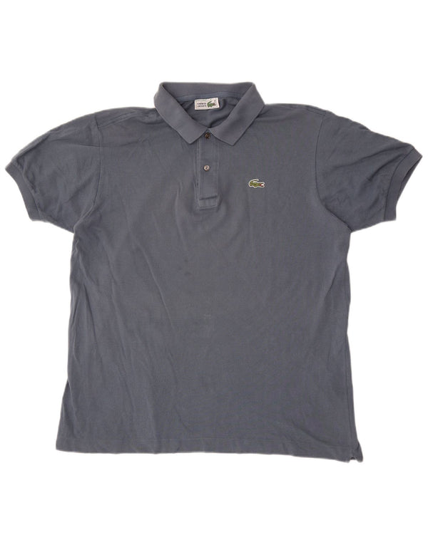 Lacoste Herren-Poloshirt, Größe 6 XL, graue Baumwolle