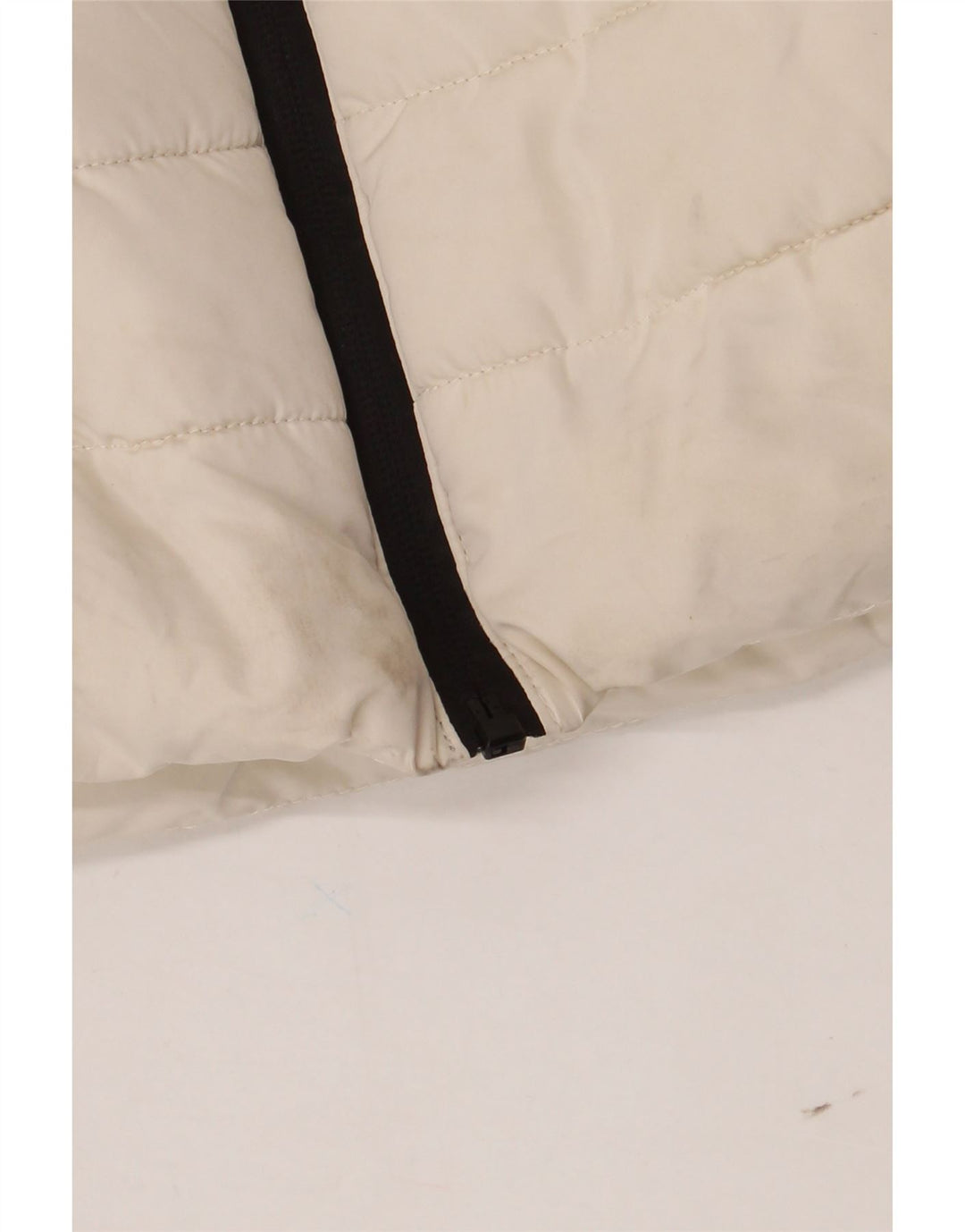 Zara Damen-Weste mit Kapuze, gepolstert, UK 14, Größe L, Weiß, Polyester