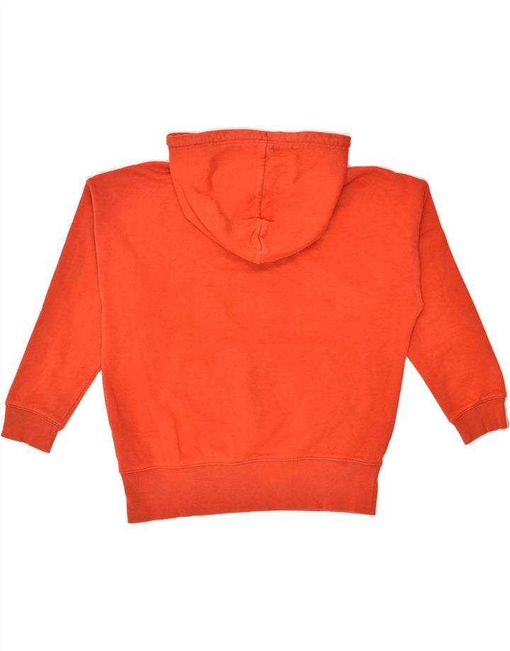 ADIDAS Womens Graphic Oversized Hoodie Jumper UK 4 XS Red Cotton | Vintage Adidas | Thrift | Second-Hand Adidas | Used Clothing | Messina Hembry 