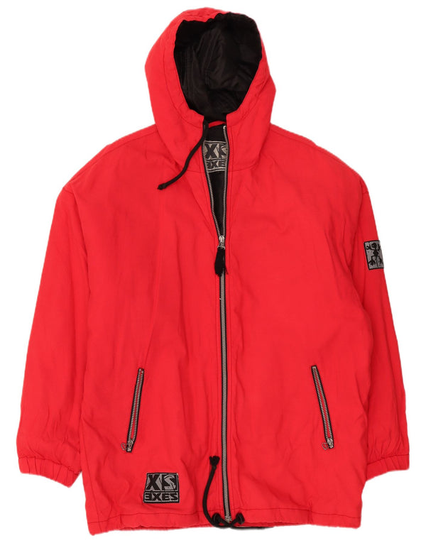 XS Exes Herren-Windjacke mit Kapuze, UK 44, 2XL, Rot