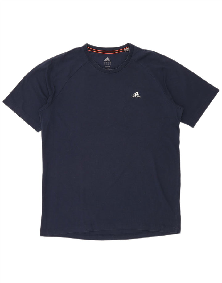 ADIDAS Herren Climalite T-Shirt Top Large Marineblau