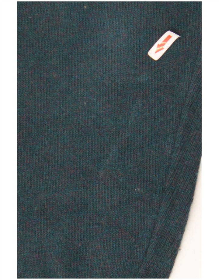 Stefanel Herren-Pullover mit Rollkragen, groß, grüne Wolle