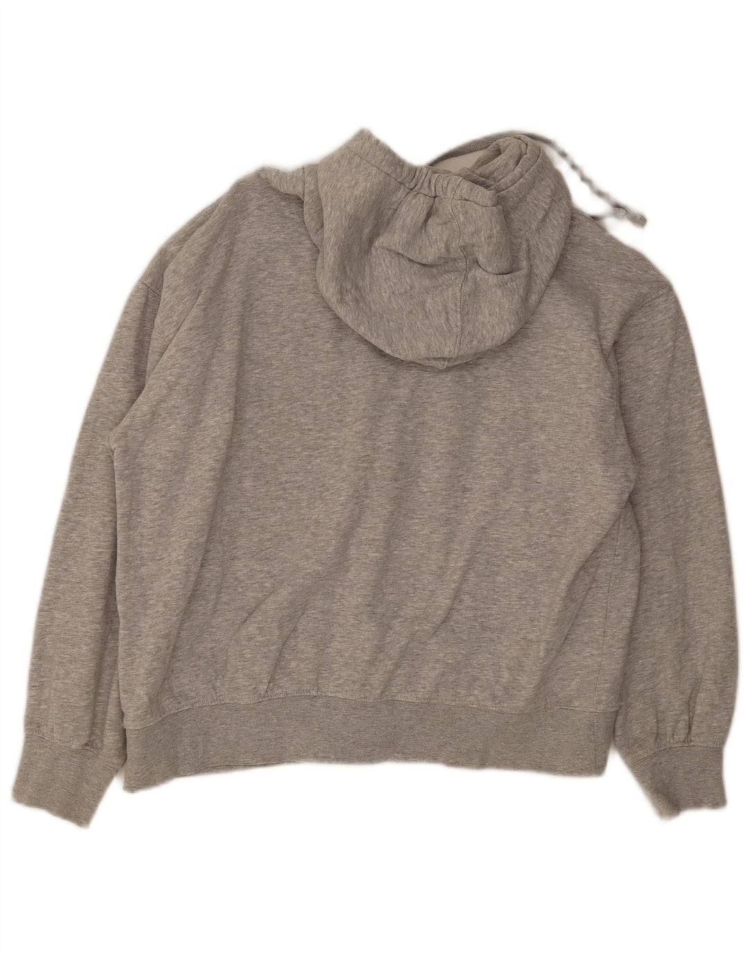 Übergroßer Kapuzenpullover von Zara für Damen, UK 14, Mittelgrau meliert