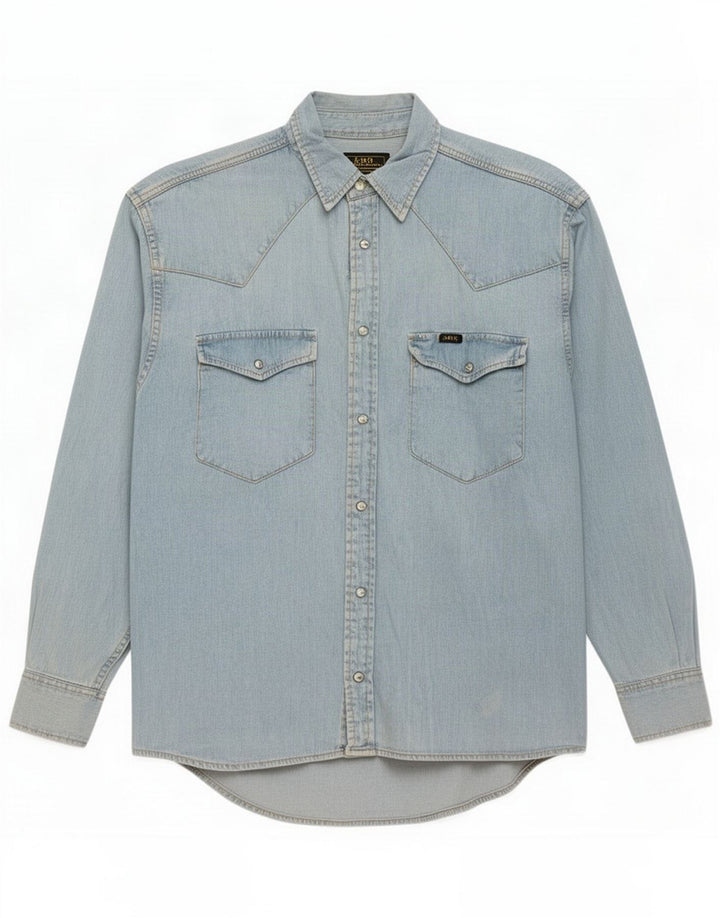 Lee Herren Jeanshemd Mittelblau
