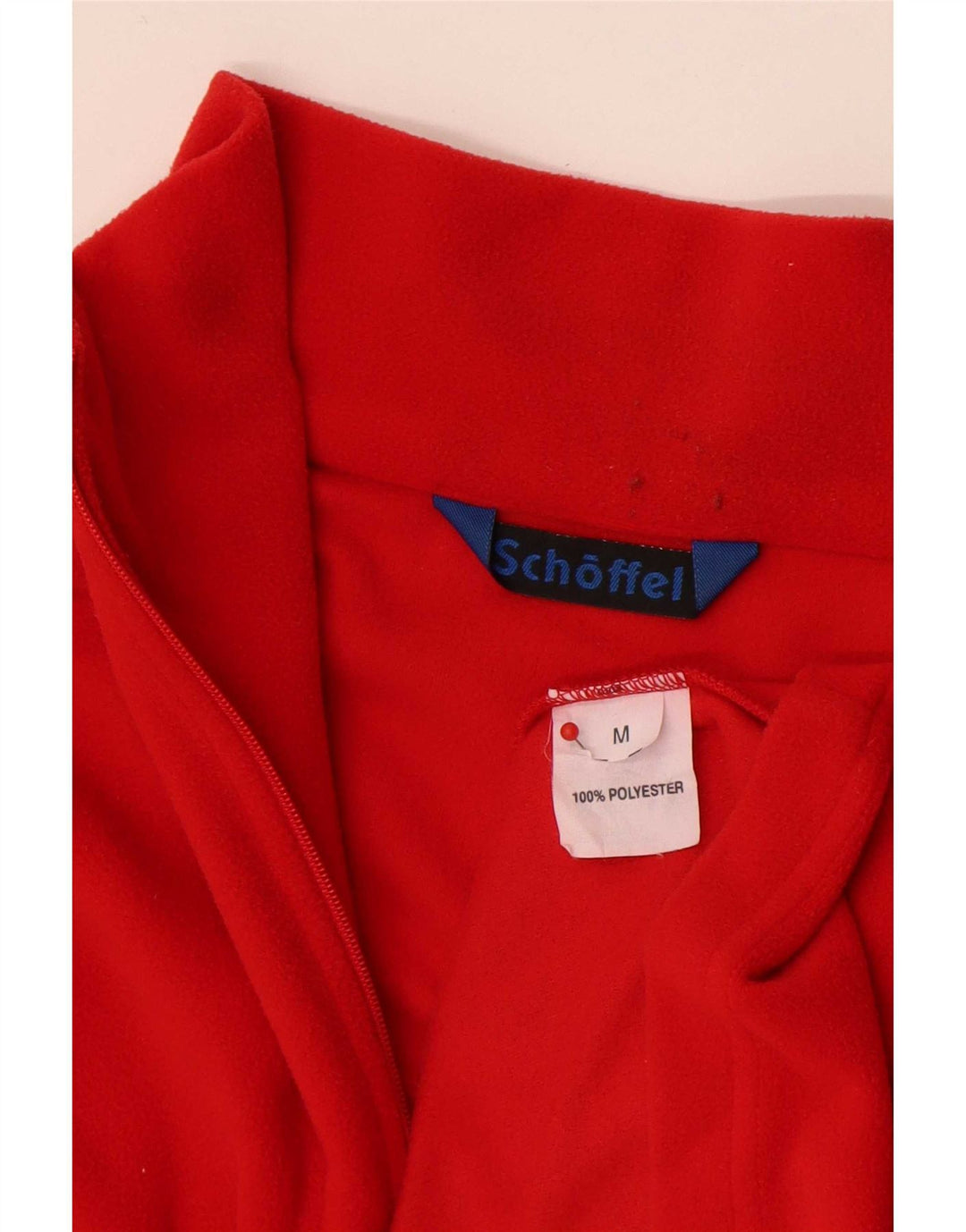 Schöffel Herren-Fleecepullover mit Reißverschluss am Hals, mittelrot