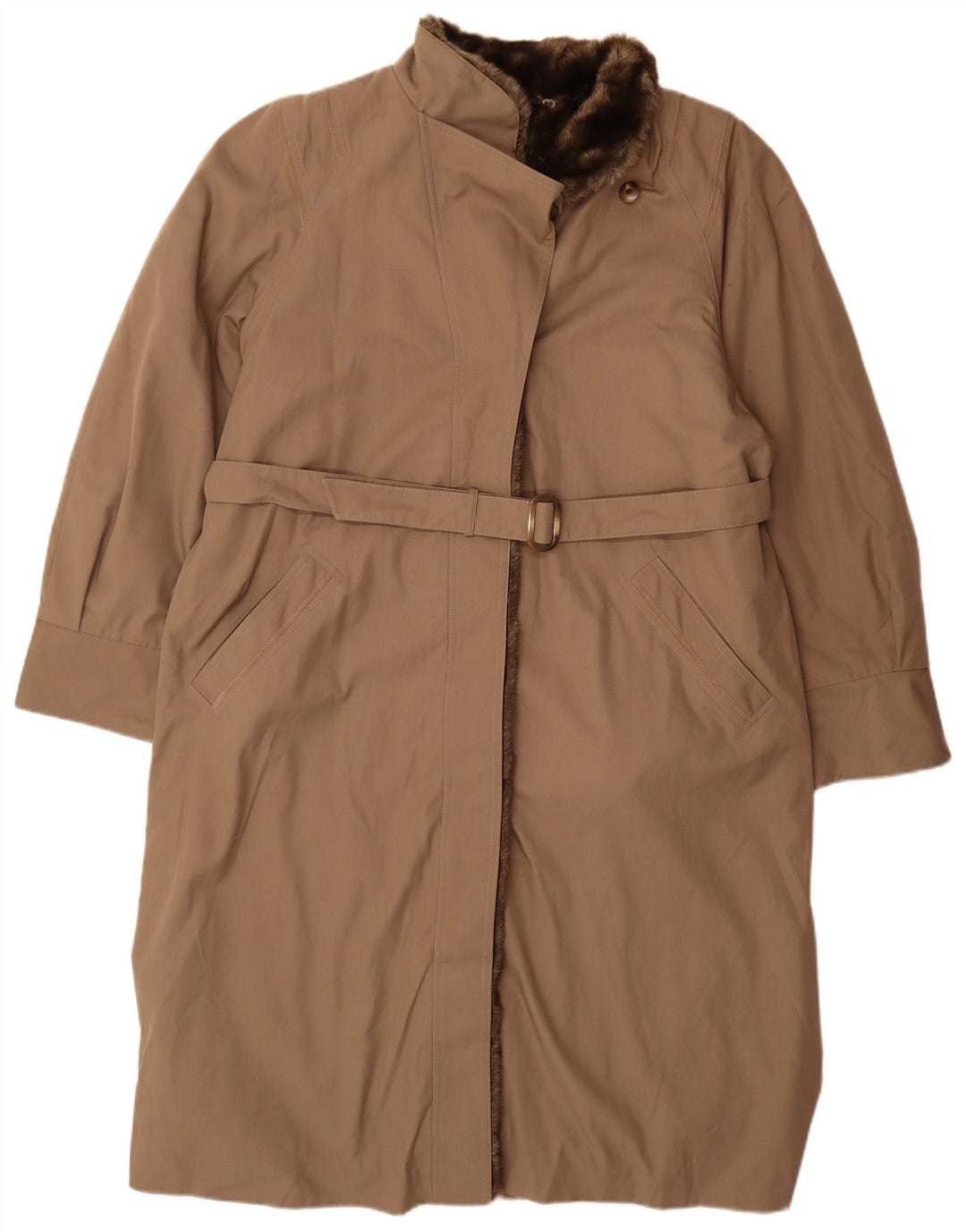 Diolen Damen Sherpa-Mantel UK 16 Large Braun Polyester