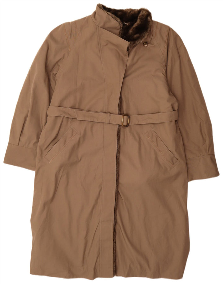 Diolen Damen Sherpa-Mantel UK 16 Large Braun Polyester