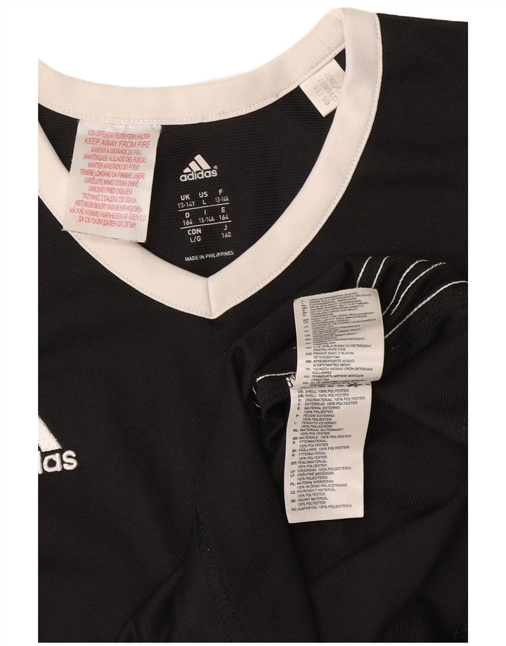 Adidas Mädchen Weste Top 13-14 Jahre Schwarzes Polyester